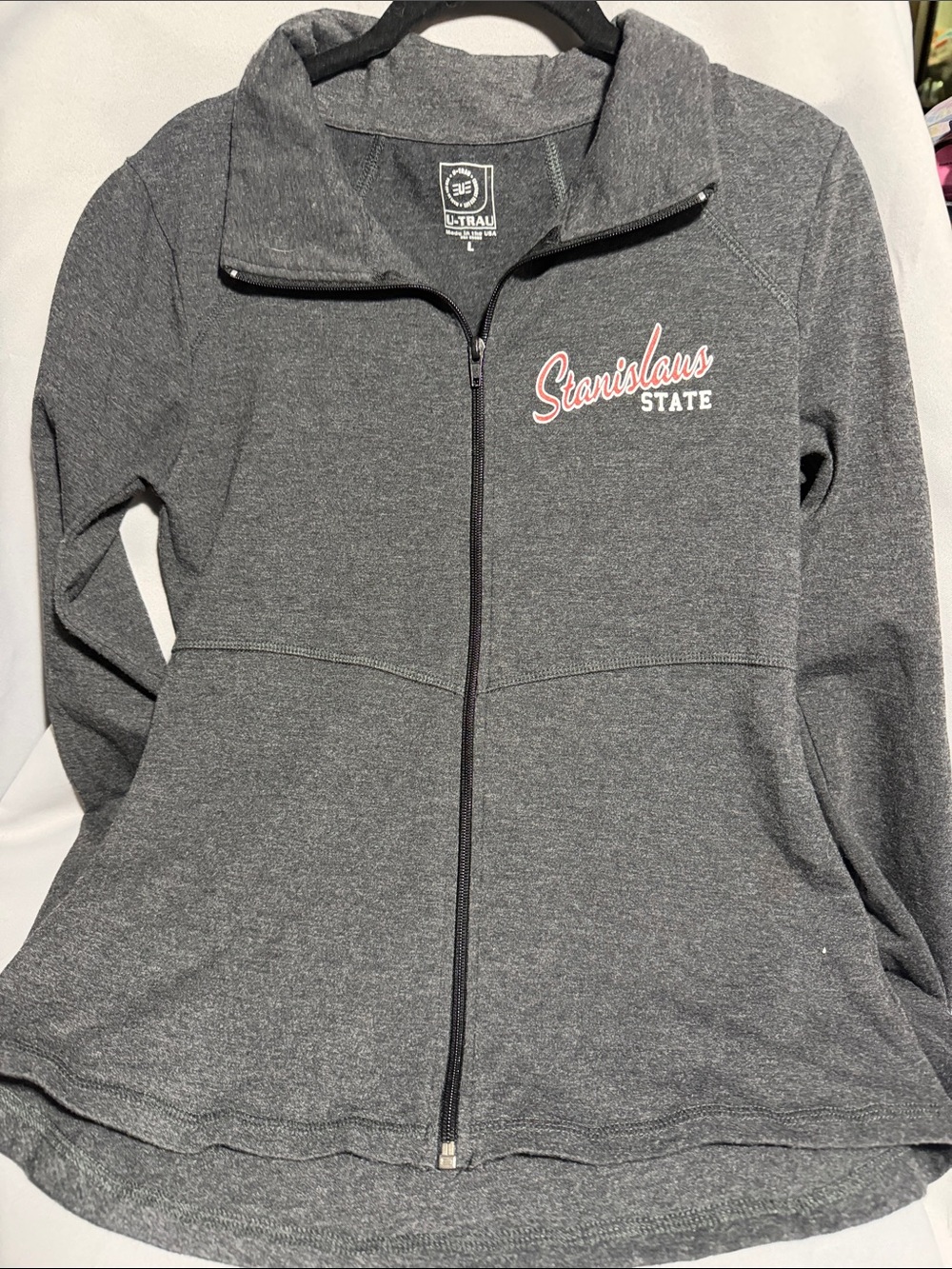 Stanislaus State Women's Gray Full-Zip Utility Jacket